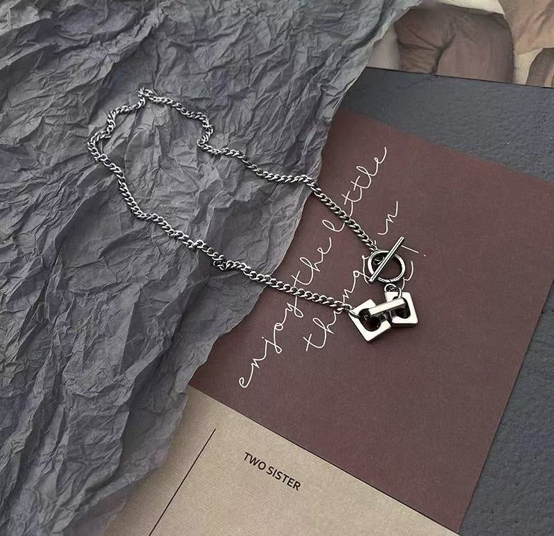 Hip Hop Chunky Geometric Titanium Steel Chain for Men