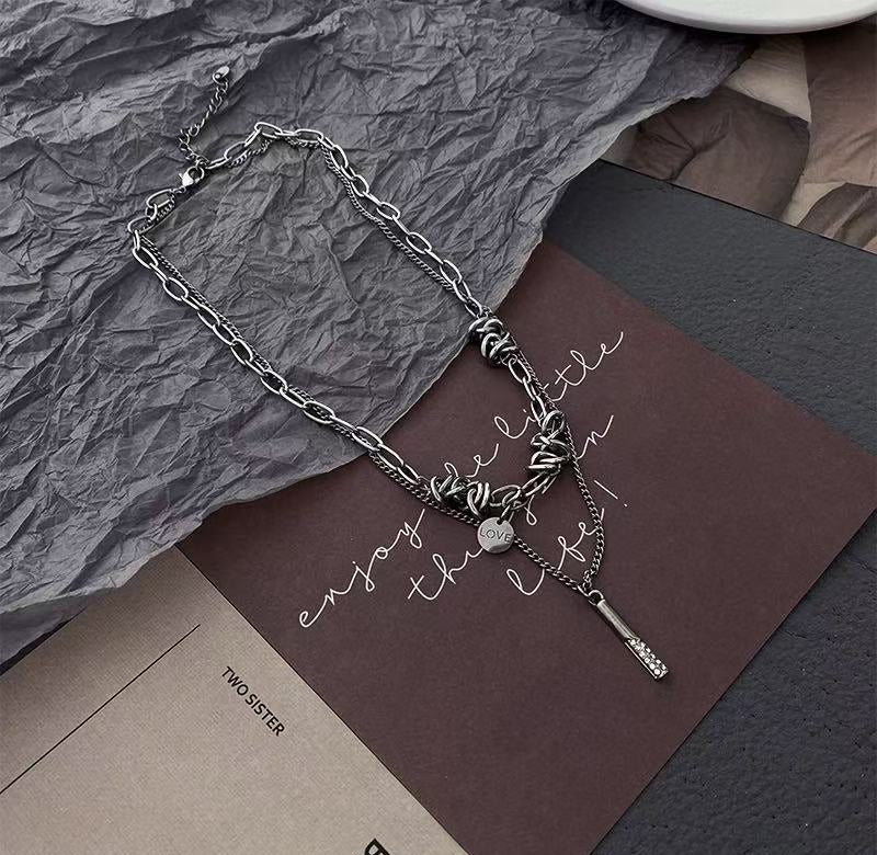 Hip Hop Chunky Geometric Titanium Steel Chain for Men