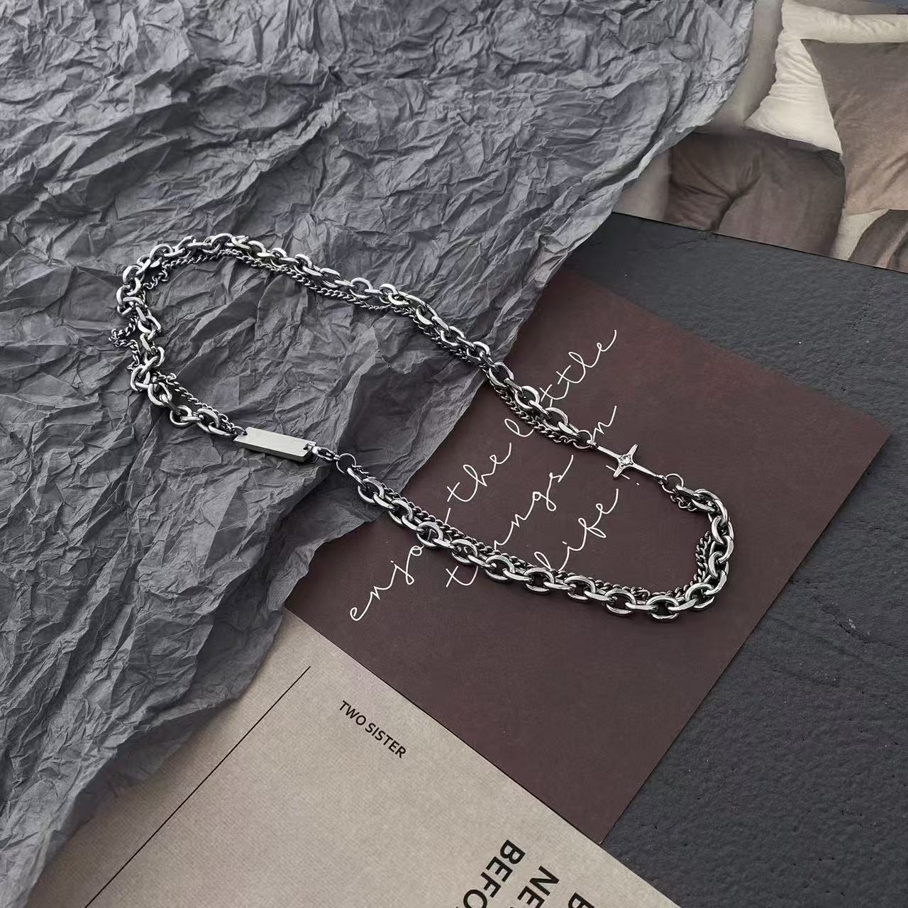Urban Streetwear Choker Collar | Unisex Hip Hop Chain