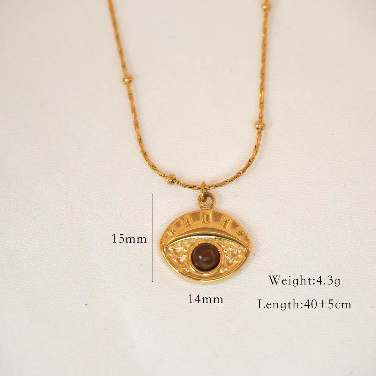 Bohemian Tiger Eye Beaded Necklace, Handmade Gemstone Choker, Luxury Vacation Layering Piece