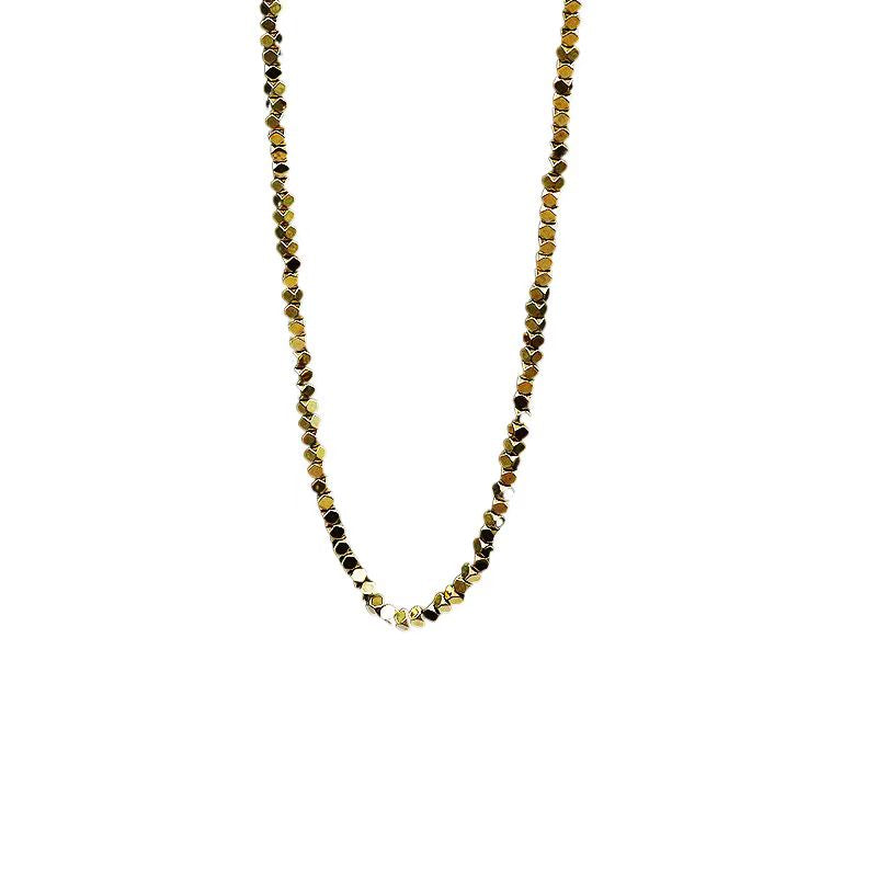 NFF High-Polish Titanium Steel Necklace, Luxury Minimalist Unisex Choker Hip Hop Chain