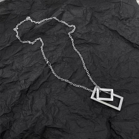 Minimalist Luxury Pendant Necklace for Men & Women | Urban Hip Hop Designer Chain